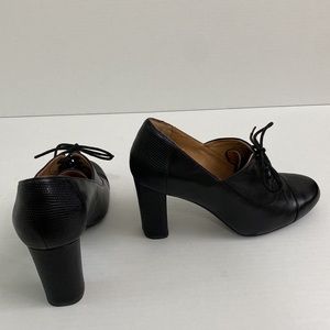 Indigo By Clarks Loyal Aster Black Leather Ladies Dress Shoes size 7.5